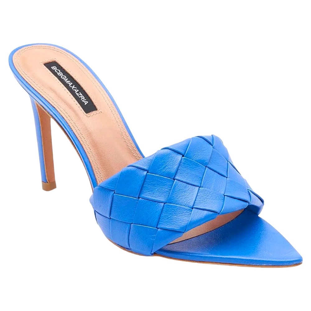 BCBGMAXAZRIA Women’s Danni Mule Stiletto Sandal Heel Cobalt